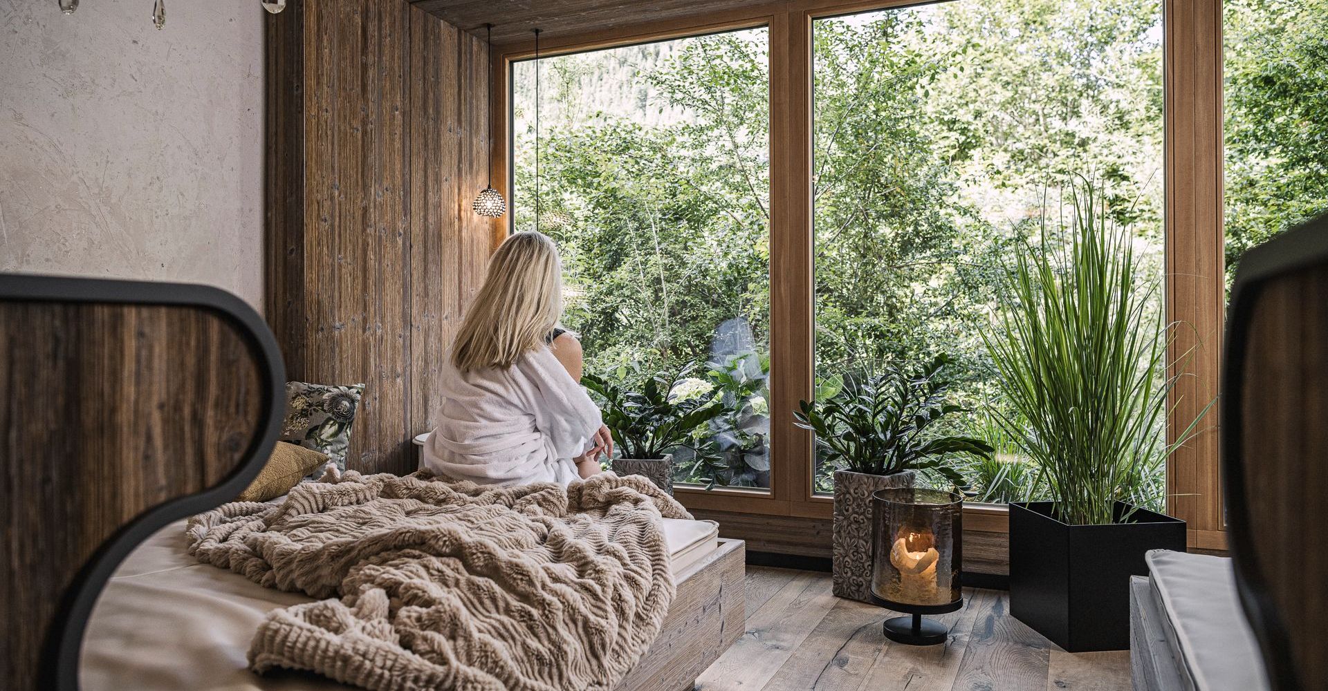 Entspannen im Wellnessbereich im Hotel Bergkristall Hippach