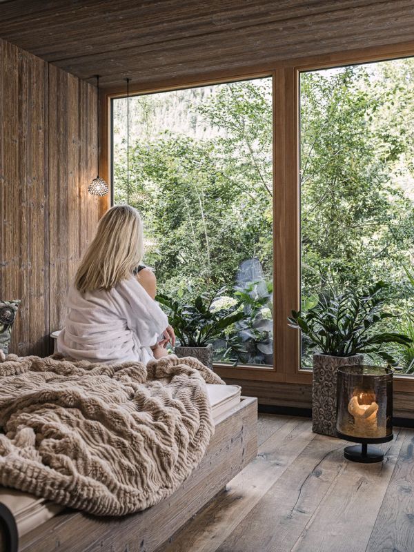 Entspannen im Wellnessbereich im Hotel Bergkristall Hippach
