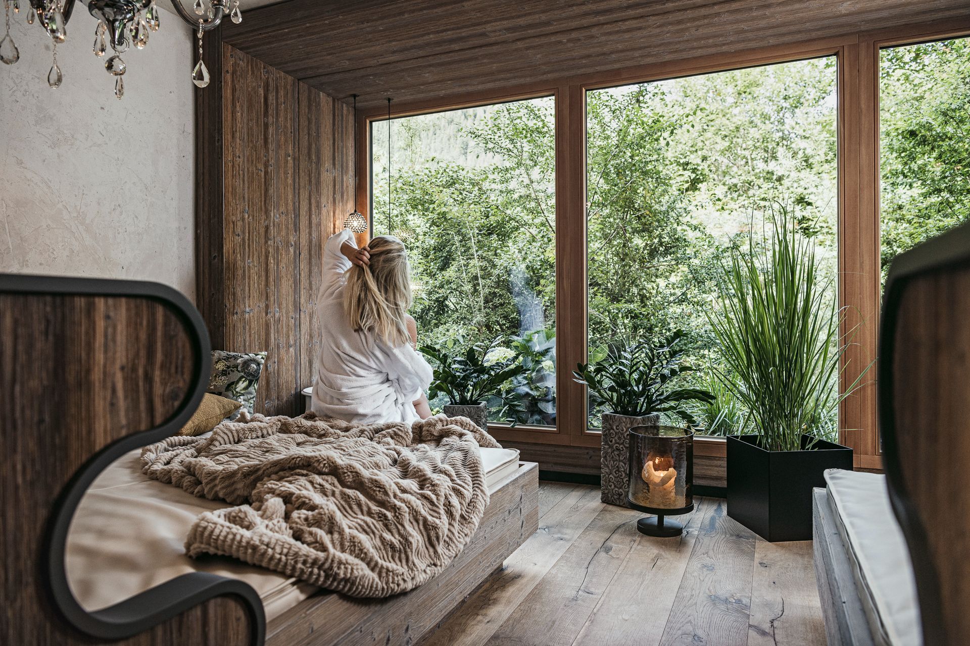 Entspannen im Wellnessbereich im Hotel Bergkristall Hippach