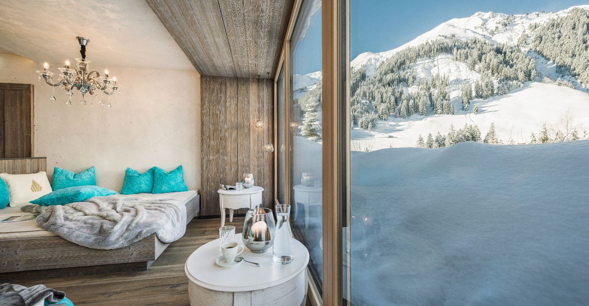 Ruheraum im Wellnessbereich im Hotel Bergkristall Hippach