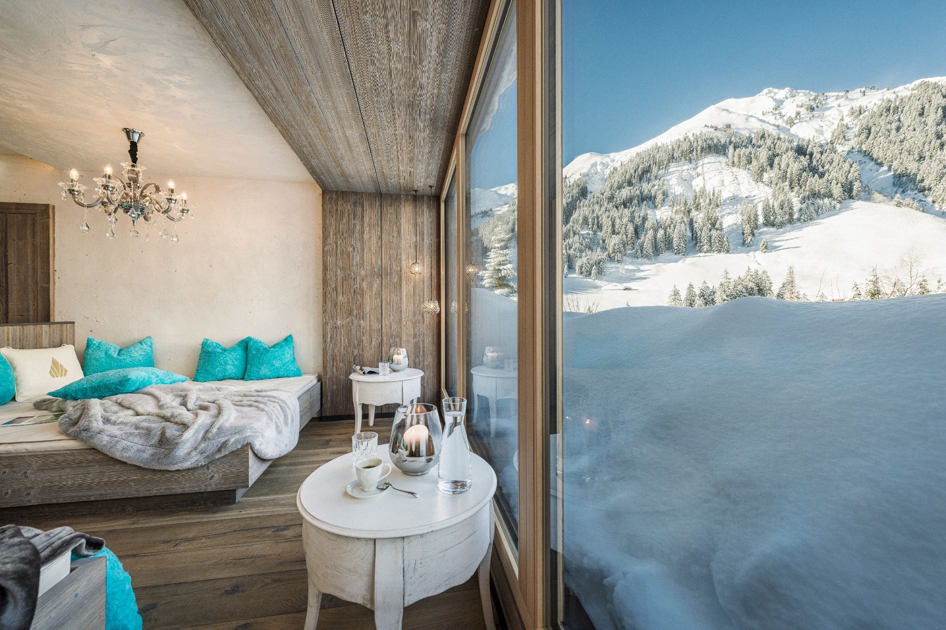 Ruheraum im Wellnessbereich im Hotel Bergkristall Hippach