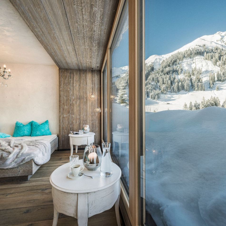 Ruheraum im Wellnessbereich im Hotel Bergkristall Hippach