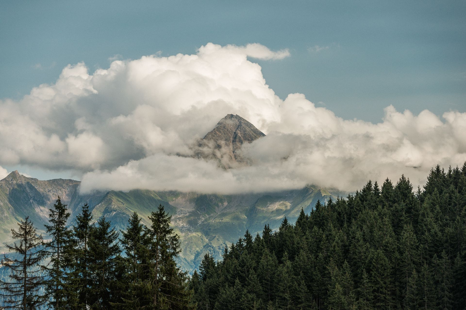 Aussicht vom Hotel im Sommer - Hotel Bergkristall Hippach