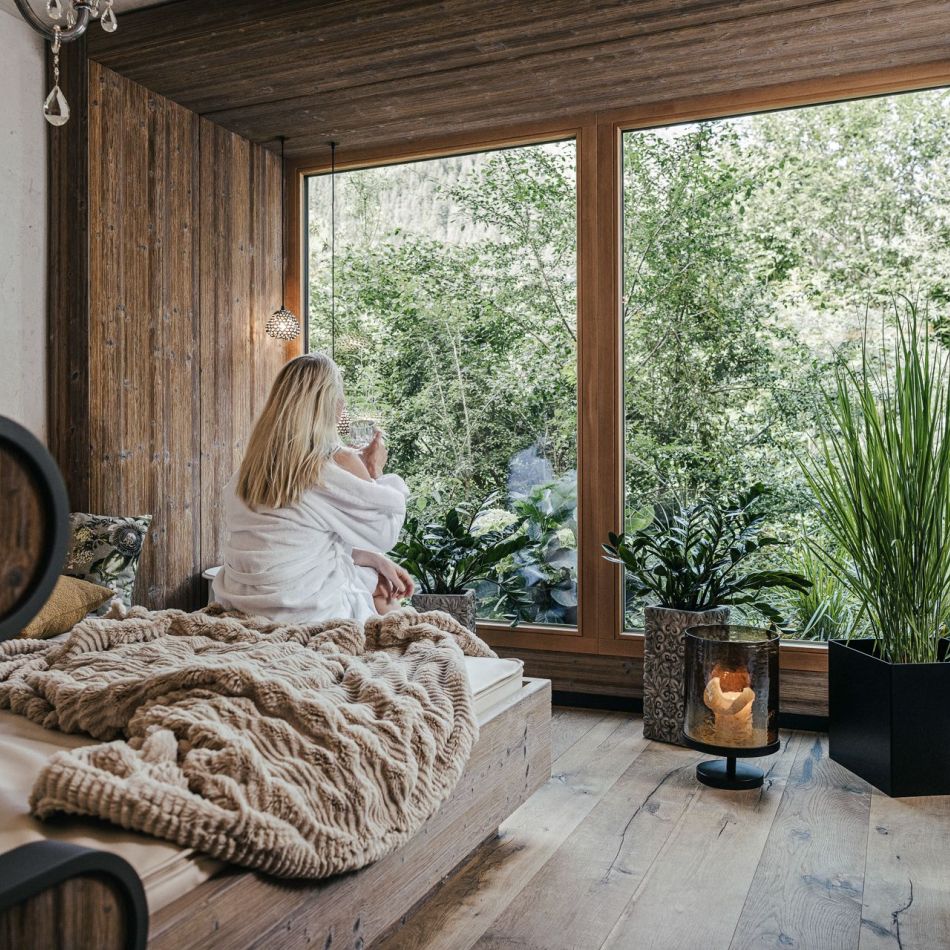 Entspannen im Wellnessbereich im Hotel Bergkristall Hippach